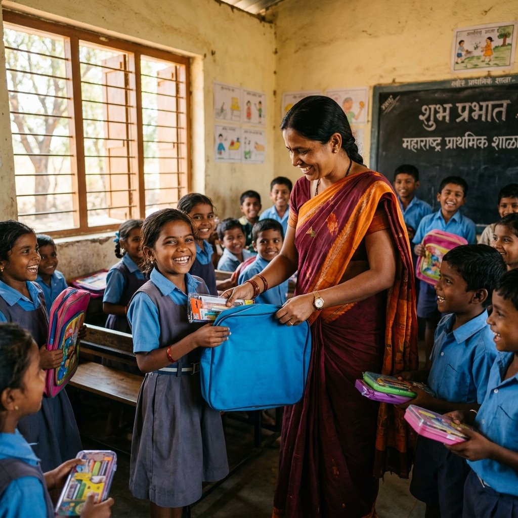 शैक्षणिक साहित्य वाटप